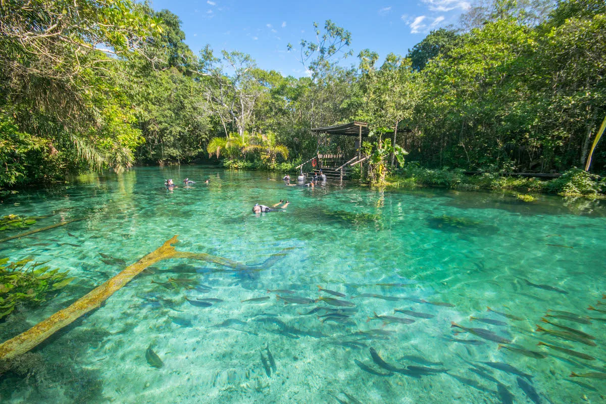 Águas cristalinas